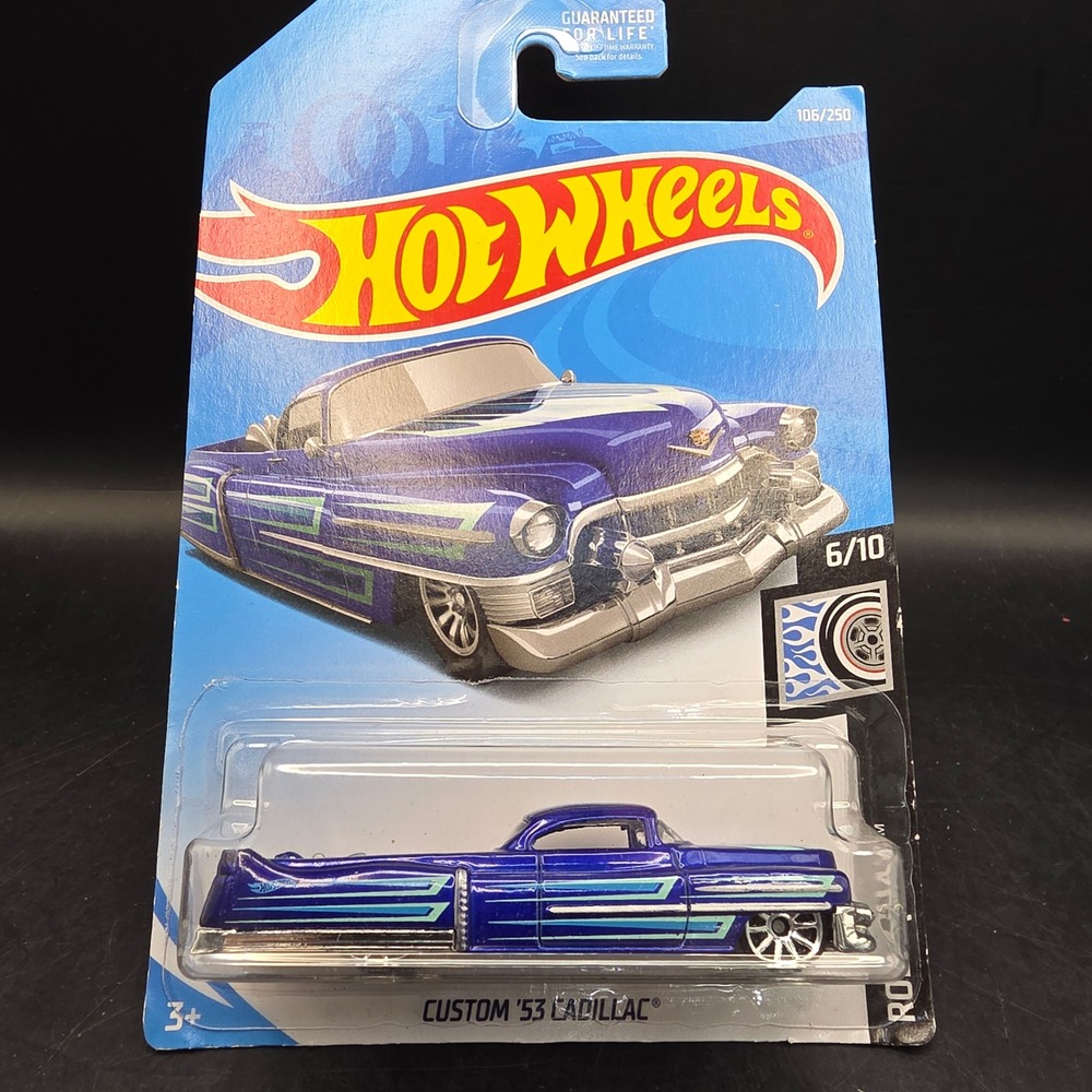 Hot Wheels Custom '53 Cadillac Blue 2018 Rod Squad 6/10 106/250